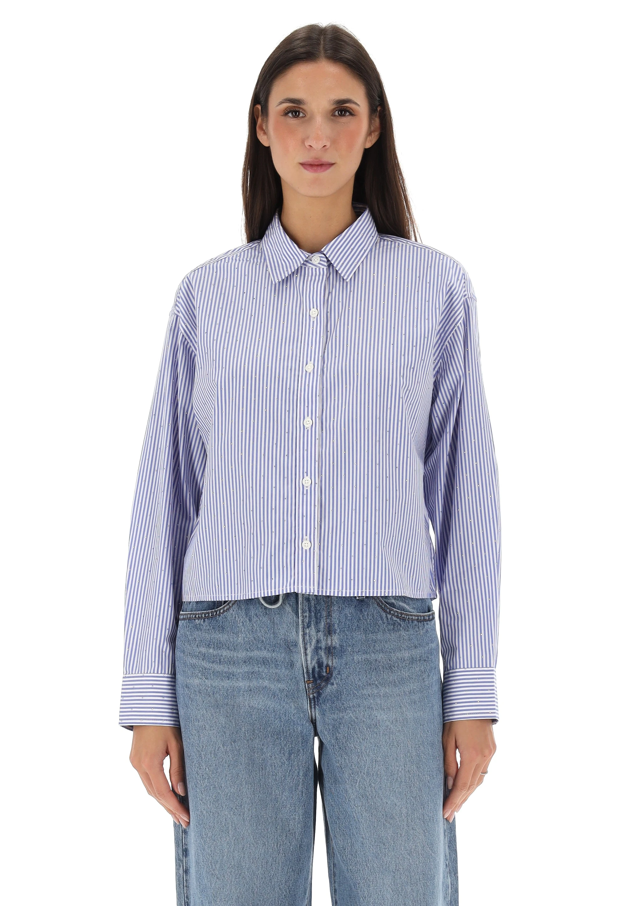 Camicia boxy righe e strass Levi's® donna
